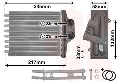 Radiateur de chauffage VAN WEZEL ref. 17006304