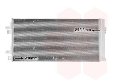Condenseur, climatisation (Radiateur de climatisation) VAN WEZEL ref. 17015710