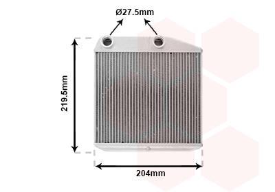 Radiador de aquecimento VAN WEZEL ref. 17016702