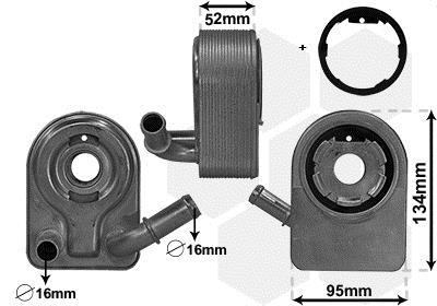 Radiador óleo motor VAN WEZEL ref. 18013700
