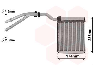 Radiador de aquecimento VAN WEZEL ref. 18016700