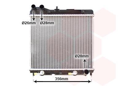 Radiador motor VAN WEZEL 25002161
