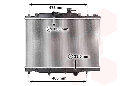 Radiateur moteur (Radiateur de refroidissement) VAN WEZEL 27012706
