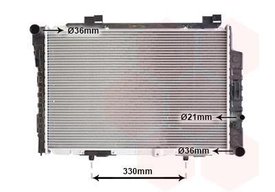 Radiador motor VAN WEZEL 30002234