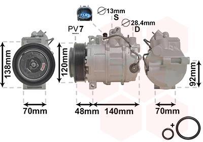 Compresseur, climatisation VAN WEZEL ref. 3000K393