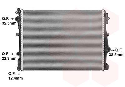 Radiador motor VAN WEZEL 30012730