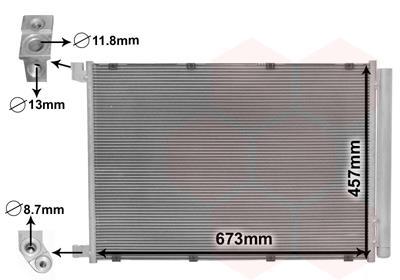 Condenseur, climatisation (Radiateur de climatisation) VAN WEZEL ref. 30015703