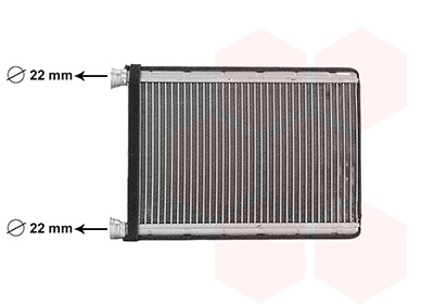 Radiateur de chauffage VAN WEZEL 30016711