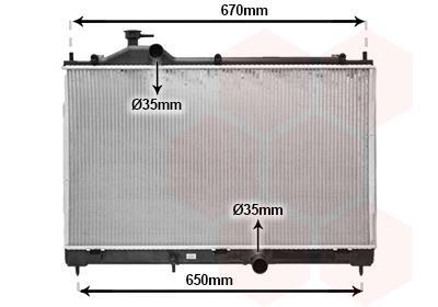 Radiateur moteur (Radiateur de refroidissement) VAN WEZEL ref. 32012709