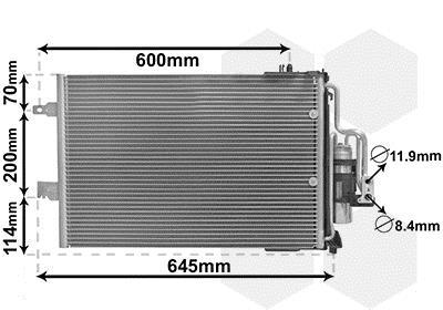 Condensador, aire acondicionado VAN WEZEL ref. 37005385