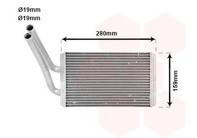 Radiateur de chauffage VAN WEZEL ref. 37006570