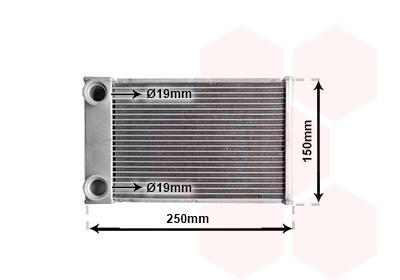 Radiateur de chauffage VAN WEZEL ref. 37006656