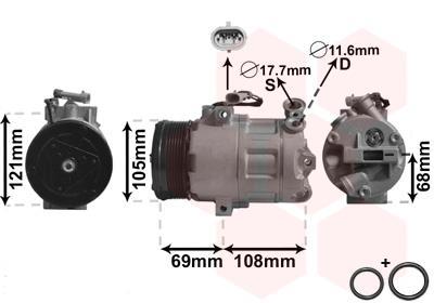Compressor de climatização VAN WEZEL ref. 3700K358