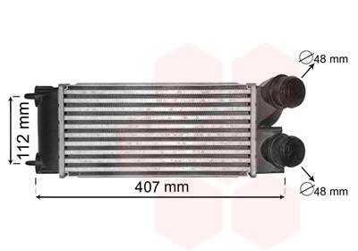 Intercooler, échangeur (Refroidisseur d'air) VAN WEZEL ref. 40004332