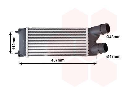Radiador de admisión, intercooler VAN WEZEL ref. 40004337
