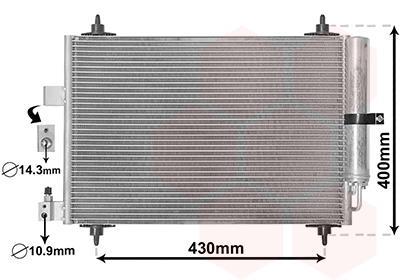 Condenseur, climatisation (Radiateur de climatisation) VAN WEZEL ref. 40005286