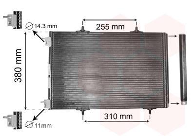 Condensador de climatização VAN WEZEL ref. 40005291