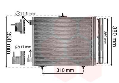 Condenseur, climatisation (Radiateur de climatisation) VAN WEZEL ref. 40005295