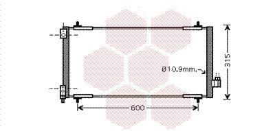Condenseur, climatisation (Radiateur de climatisation) VAN WEZEL ref. 40005301