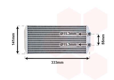 Radiateur de chauffage VAN WEZEL ref. 40006312
