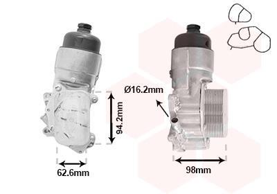 Radiador óleo motor VAN WEZEL ref. 40013700