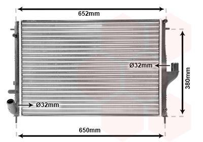 Radiador motor VAN WEZEL ref. 43002478
