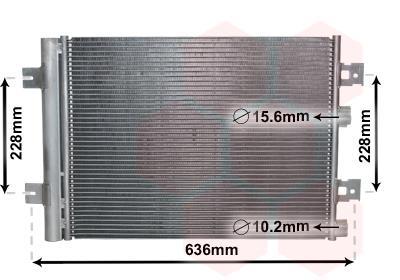Condenseur, climatisation (Radiateur de climatisation) VAN WEZEL ref. 43005467