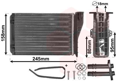 Radiador de calefacción VAN WEZEL ref. 43006249