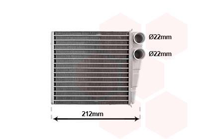 Radiador de calefacción VAN WEZEL ref. 43006396