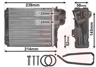 Radiateur de chauffage VAN WEZEL ref. 43006398