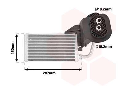 Van Wezel - KACHEL RADIATEUR VOOR MERCEDES BENZ A-CLASS W176 2012-2018 2468300161