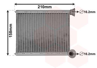 Radiador de aquecimento VAN WEZEL ref. 43006629