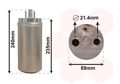 Filtre déshydrateur du circuit de climatisation VAN WEZEL ref. 4300D453