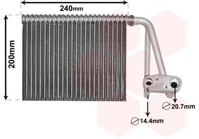 Evaporateur climatisation VAN WEZEL ref. 4300V566
