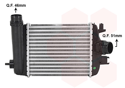 Intercooler, échangeur (Refroidisseur d'air) VAN WEZEL 43014708