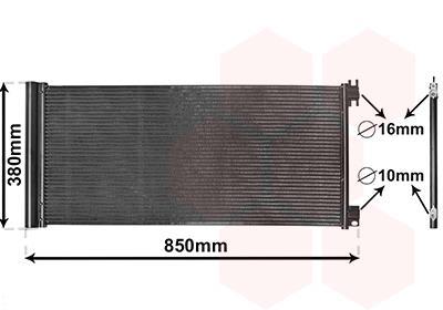 Condenseur, climatisation (Radiateur de climatisation) VAN WEZEL ref. 43015702