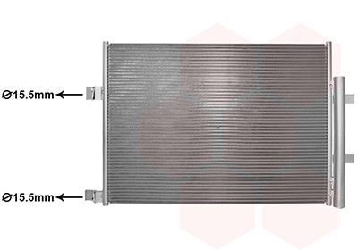 Condenseur, climatisation (Radiateur de climatisation) VAN WEZEL ref. 43015707