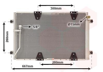 Condenseur, climatisation (Radiateur de climatisation) VAN WEZEL ref. 52005107