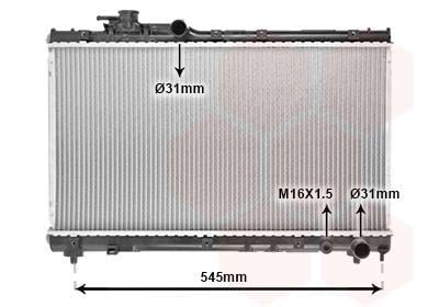 Radiateur moteur (Radiateur de refroidissement) VAN WEZEL ref. 53002200