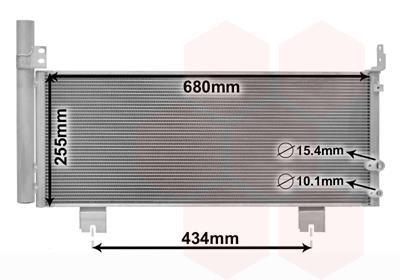 Condenseur, climatisation (Radiateur de climatisation) VAN WEZEL ref. 56015701