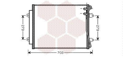 Condenseur, climatisation (Radiateur de climatisation) VAN WEZEL ref. 58005226