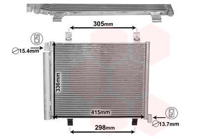Condenseur, climatisation (Radiateur de climatisation) VAN WEZEL ref. 58005327