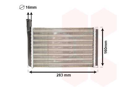 Radiateur de chauffage VAN WEZEL ref. 58006061