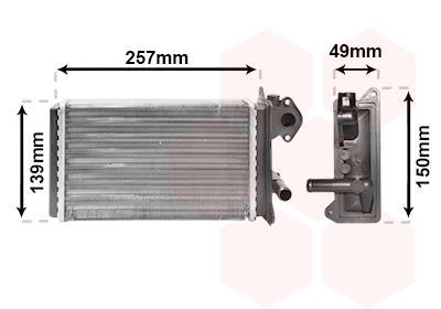 Radiateur de chauffage VAN WEZEL ref. 58006062