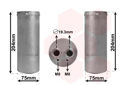 Filtre déshydrateur du circuit de climatisation VAN WEZEL 5800D053
