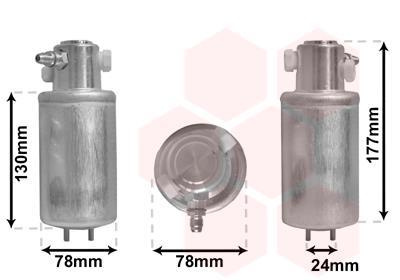 Filtre déshydrateur du circuit de climatisation VAN WEZEL ref. 5800D165