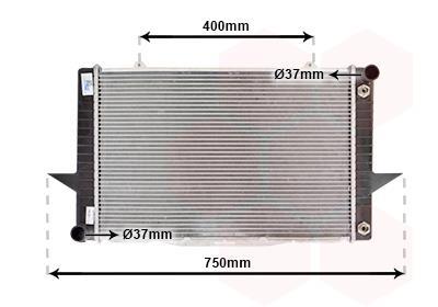 Radiateur moteur (Radiateur de refroidissement) VAN WEZEL ref. 59002092