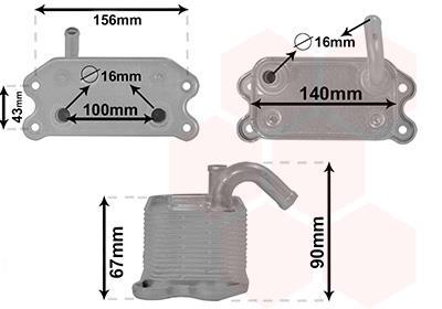 Radiateur d'huile moteur (Refroidisseur d'huile moteur) VAN WEZEL ref. 59013702