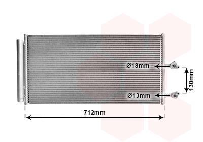 Condenseur, climatisation (Radiateur de climatisation) VAN WEZEL ref. 59015702