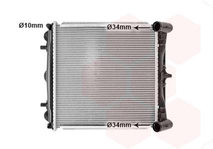 Radiateur moteur (Radiateur de refroidissement) VAN WEZEL ref. 74002037